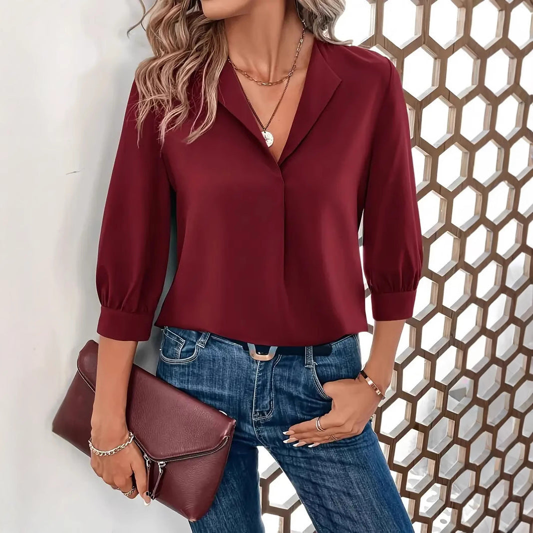 Women's Fashion Loose-fitting Long Sleeves Shirt