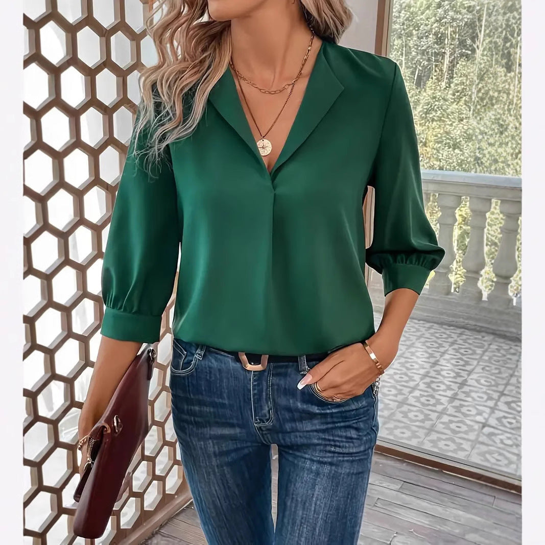 Women's Fashion Loose-fitting Long Sleeves Shirt