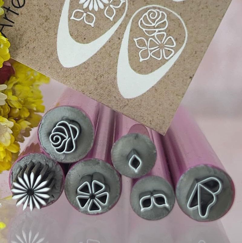 Creative New 6 Pieces Nail Art Stamp Pen Set 6 Pieces Nail Art Stamp Pen with White Nail Glue